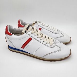 Re/Done 70's Runner Iconic Sneakers Leather White Italy Size 7